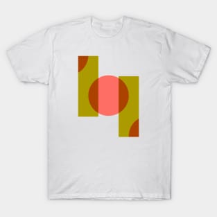 80s vibe reddish & olive T-Shirt